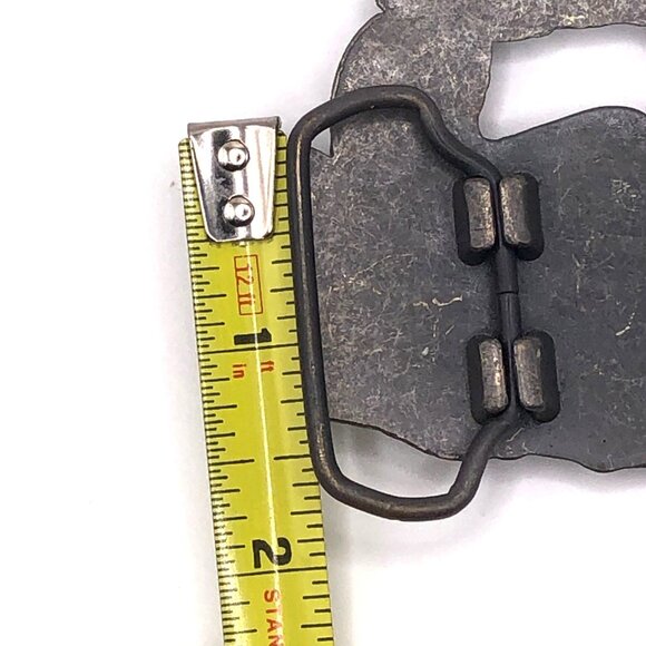 Vintage Bronze-Tone Motorcycle Rider Belt Buckle Biker Accessory - Picture 3 of 5